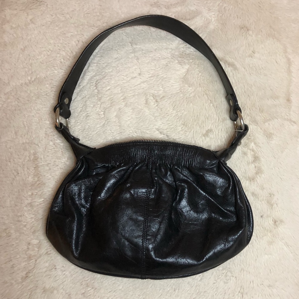 Genuine Leather Francesco Biasia Black Handbag